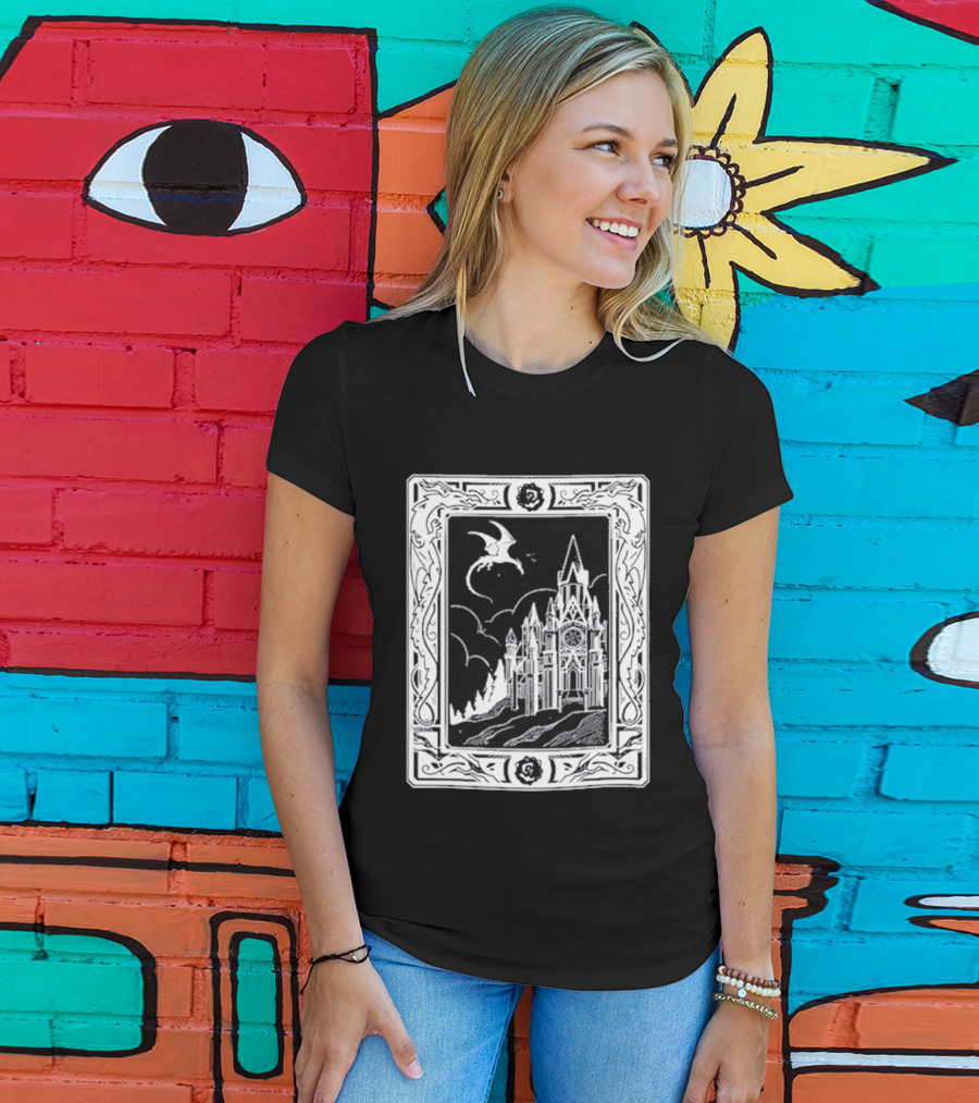 GeminiTay Castle Dragon Gothic Fantasy T-Shirt