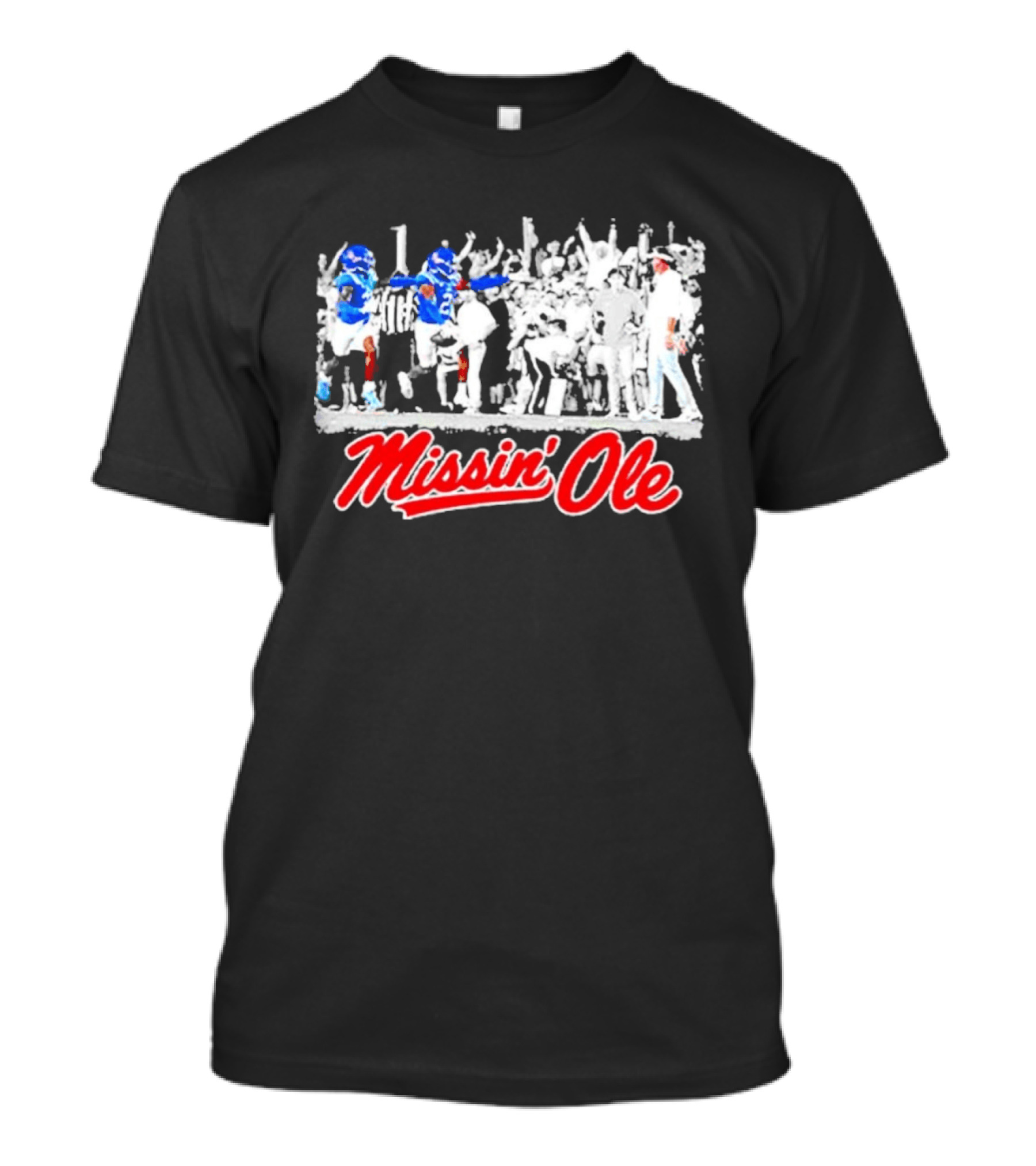 Missin Ole Miss Football Sideline Game Day Enthusiasts T-Shirt