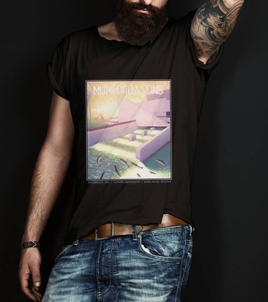 Mumford And Sons September 22 2026 Grand Rapids Acrisure Amphitheater Event T-Shirt