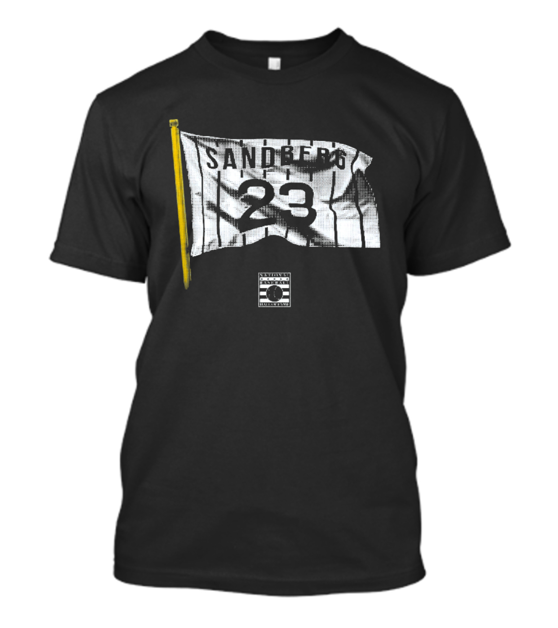Ryne Sandberg 23 Flag With Baseball Bat And Stripes T-Shirt