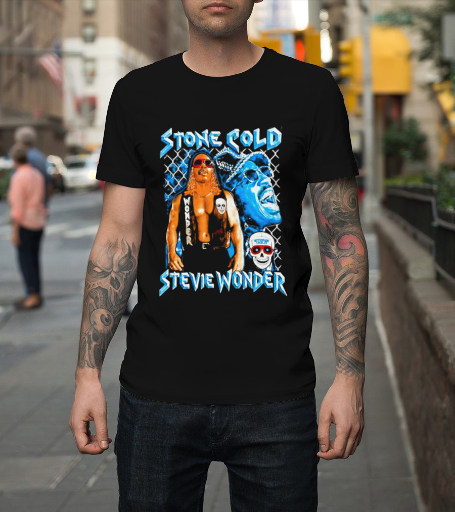 Stone Cold Stevie Wonder Iconic Mashup Legend T-Shirt