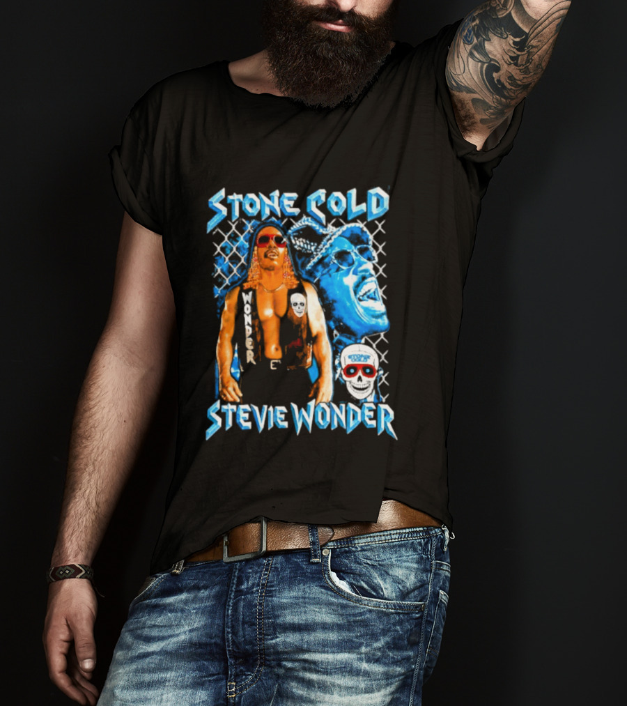 Stone Cold Stevie Wonder Iconic Mashup Legend T-Shirt