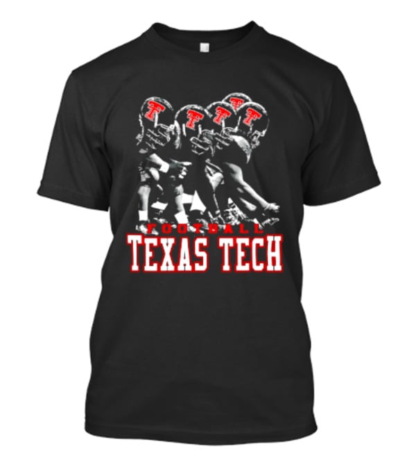 Texas Tech Red Raiders Football NCAA Team Helmets T-Shirt