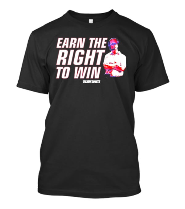 Earn The Right To Win Tom Coughlin New York T-Shirt