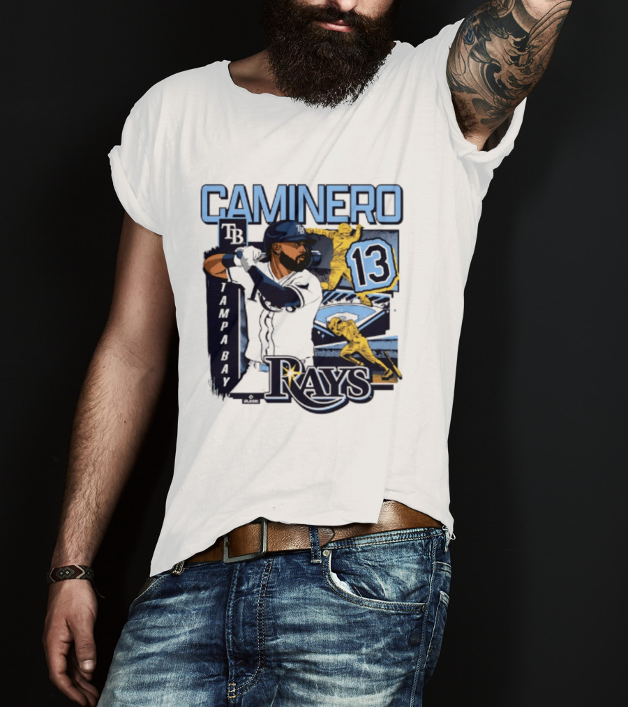 Caminero Tampa Bay Rays 13 Baseball Player T-Shirt