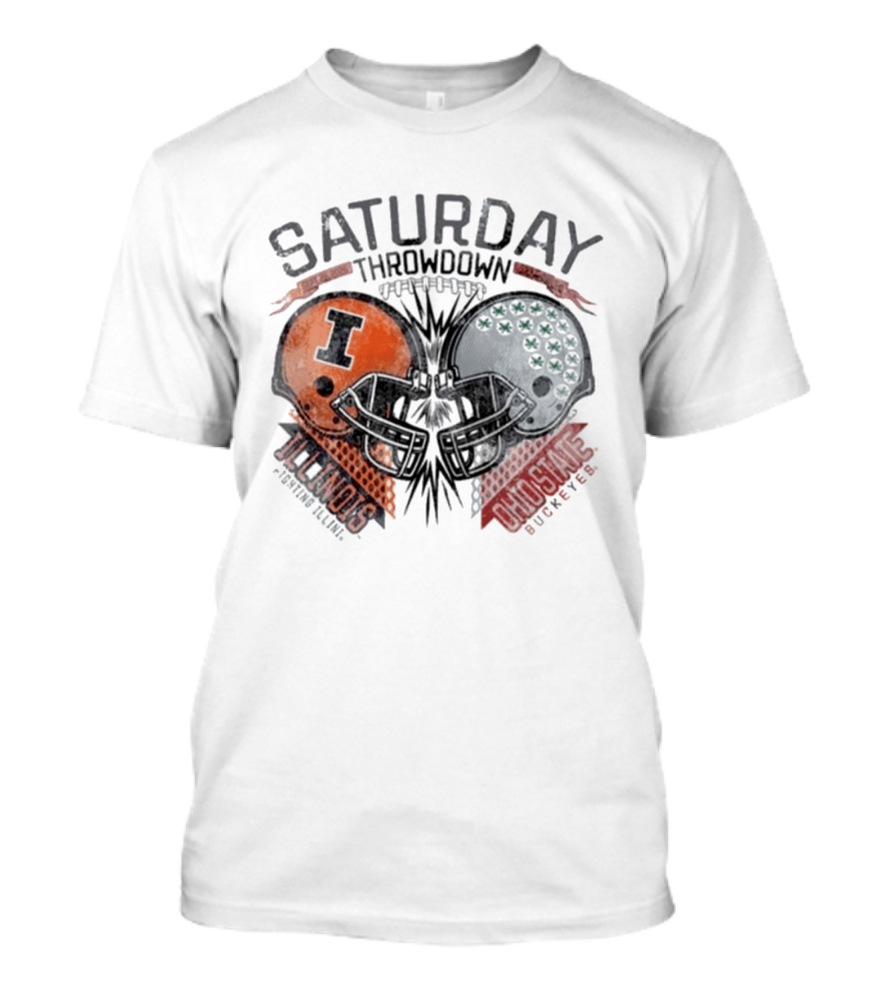 Ohio State Buckeyes Vs Illinois Fighting Illini Football Throwdown September 26 2026 Saturday T-Shirt