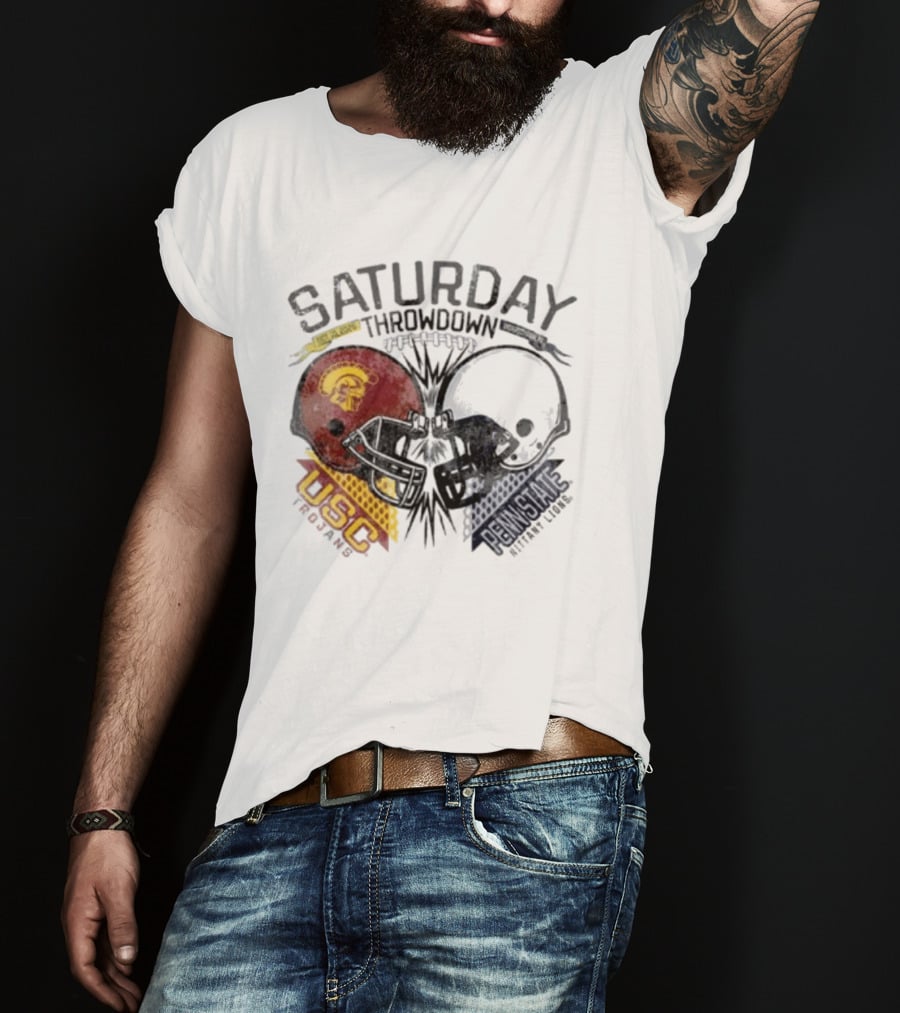 Saturday Throwdown Penn State Nittany Lions Vs USC Trojans Football 2026 T-Shirt