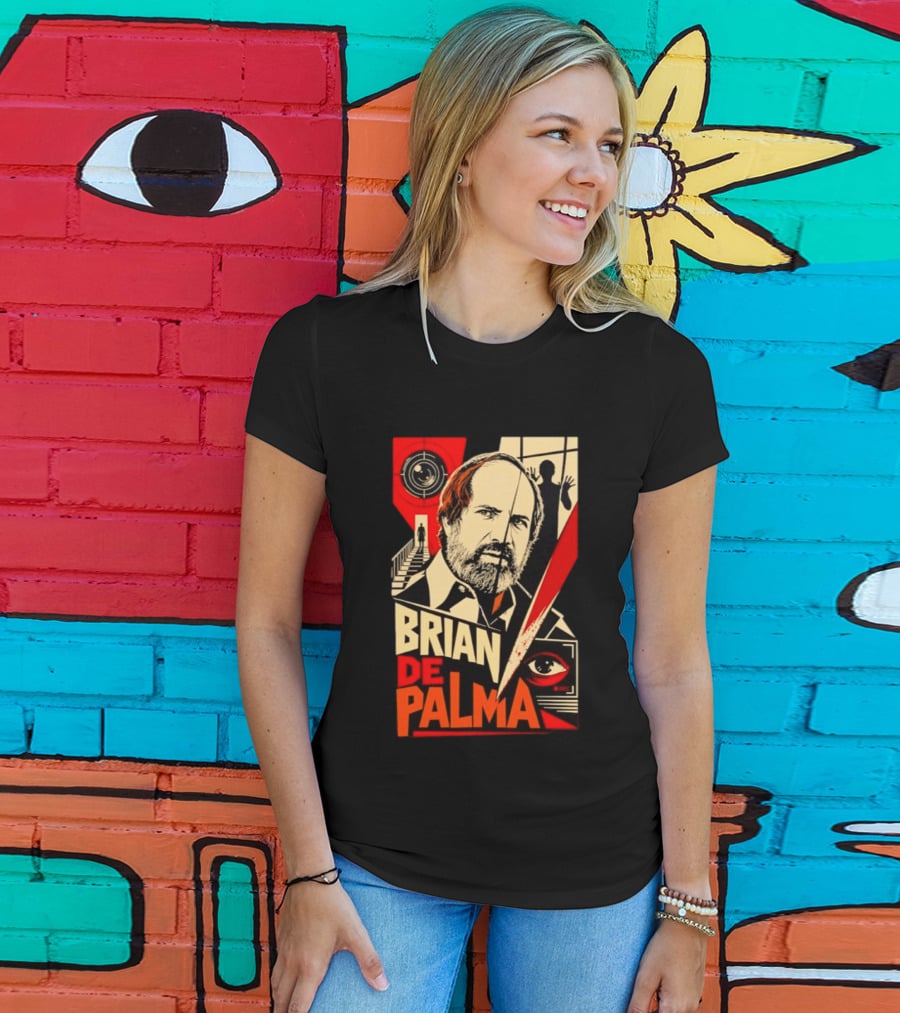 Brian De Palma The Camera Never Tells The Whole Truth Retro Film Noir T-Shirt