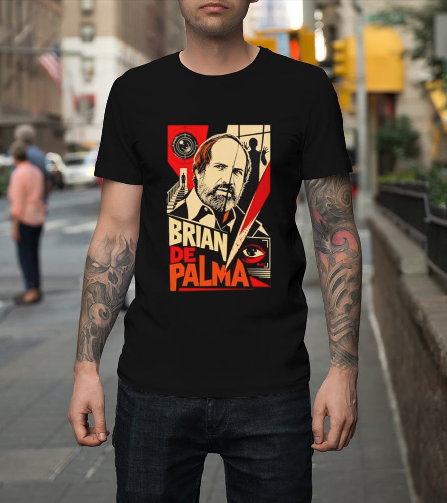 Brian De Palma The Camera Never Tells The Whole Truth Retro Film Noir T-Shirt