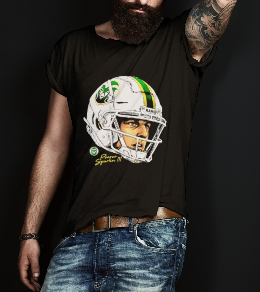 Darius Curry 3 Colorado State Rams NCAA Football Swag Head Prestigue Signature T-Shirt