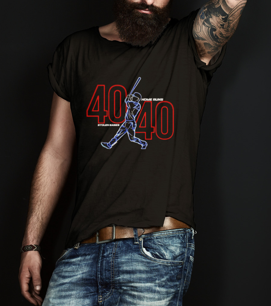 Pete Crow Armstrong 40.40 Home Runs Chicago Cubs Electric T-Shirt