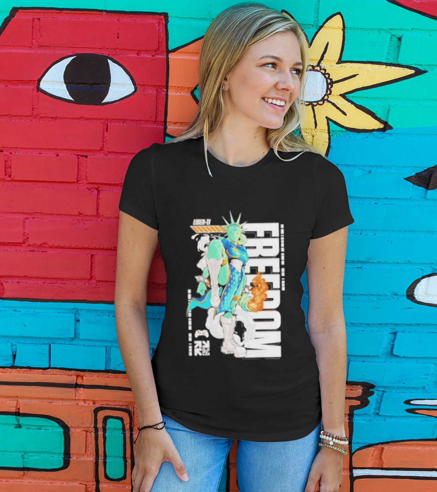 Freedom Fighter Liberty Statue Game Character Hero T-Shirt