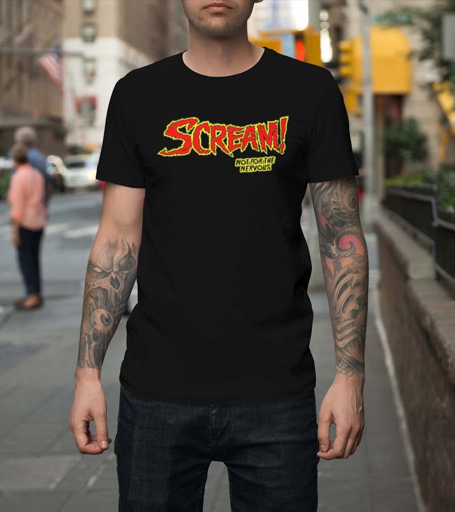 Scream Holiday Special Not For The Nervous Creepiest Special Ever Be Warned 2 Sided T-Shirt