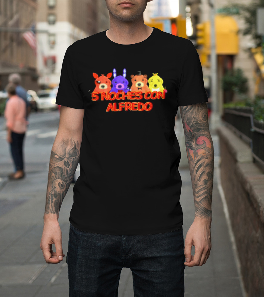 5 Noches Con Alfredo Five Nights At Freddy's Characters T-Shirt
