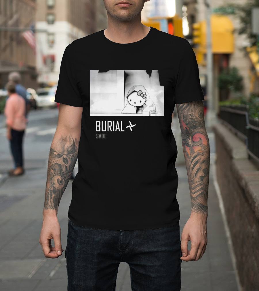 Burial Hello Kitty Sade Electronic Dubstep Cartoon T-Shirt