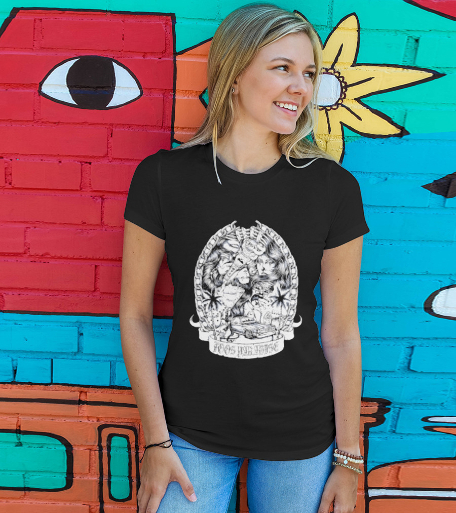 Foos Paradise Chicano Lowrider Culture Classic Cars Chain T-Shirt