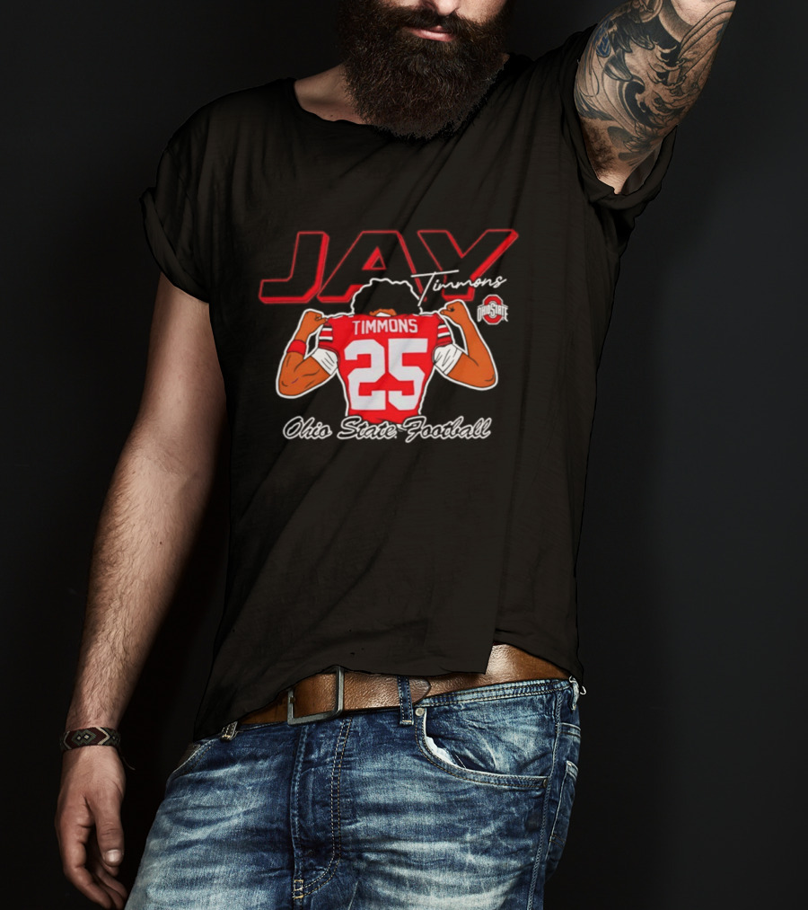 Ohio State Football Jay Timmons 25 Buckeyes T-Shirt