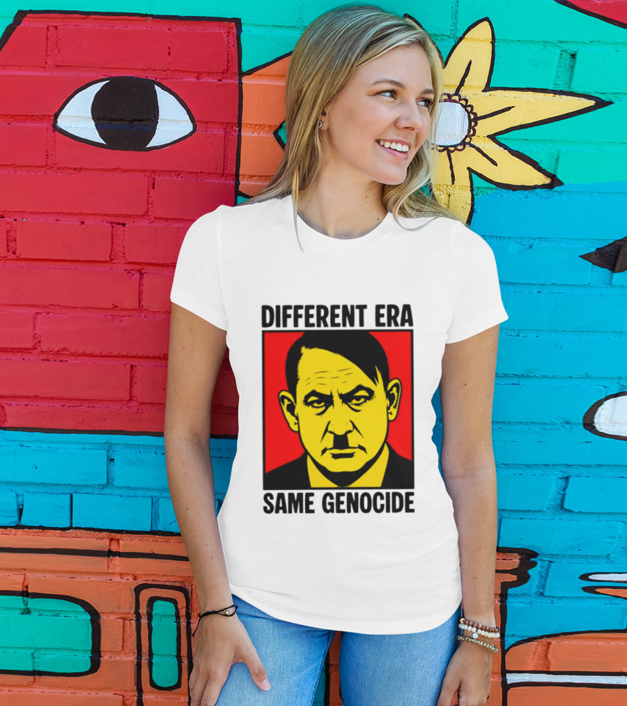 Different Era Same Genocide Protest Activism Iconic Political Commentary T-Shirt