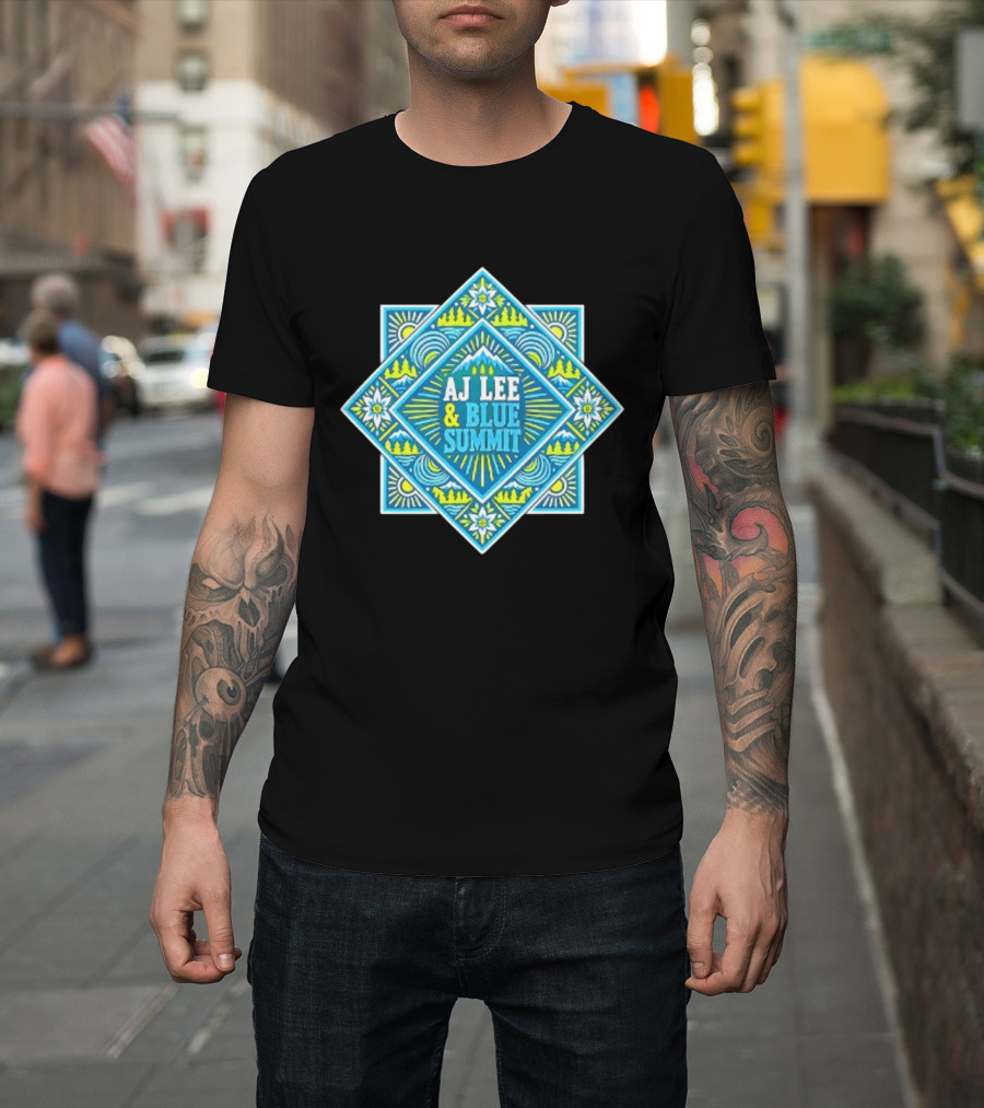 AJ Lee & Blue Summit Bluegrass Folk Americana Mandala T-Shirt