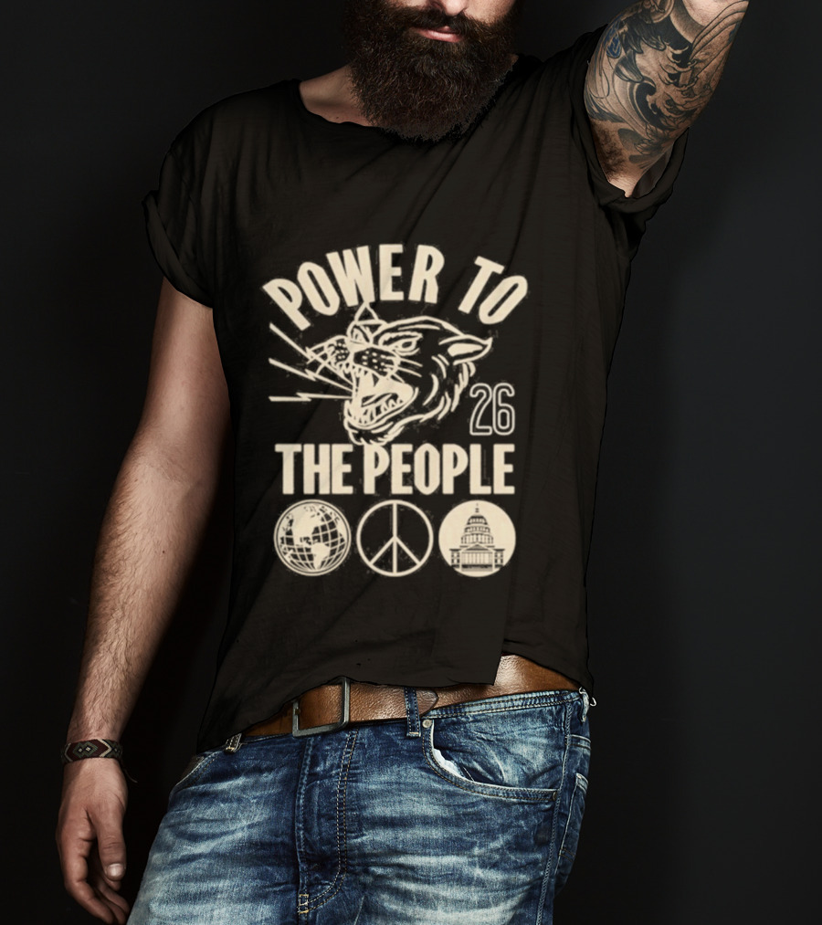 Power To The People Tiger Peace Columbia MD 26 Festival October 3 2026 T-Shirt