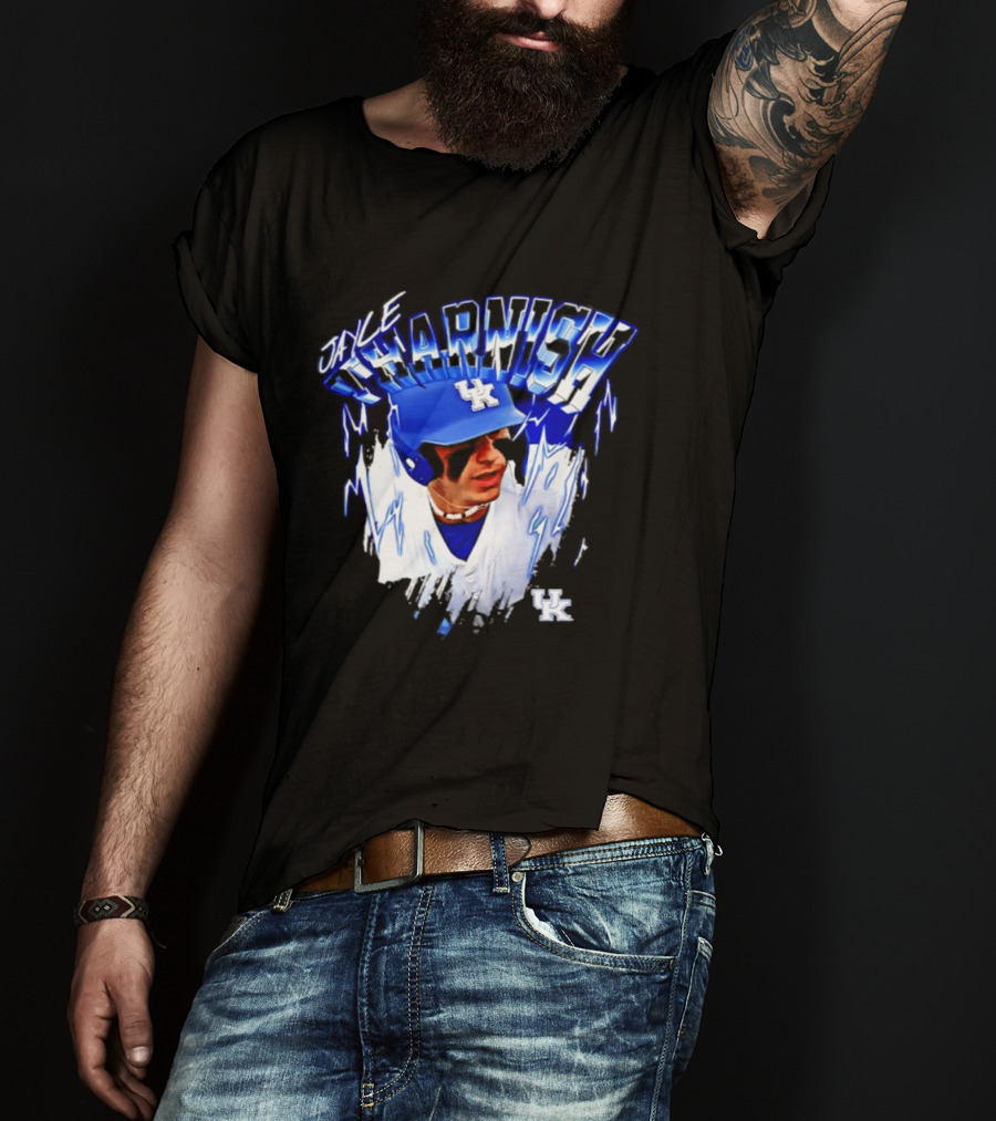 Jayce Tharnish Kentucky Wildcats Baseball UK Helm T-Shirt