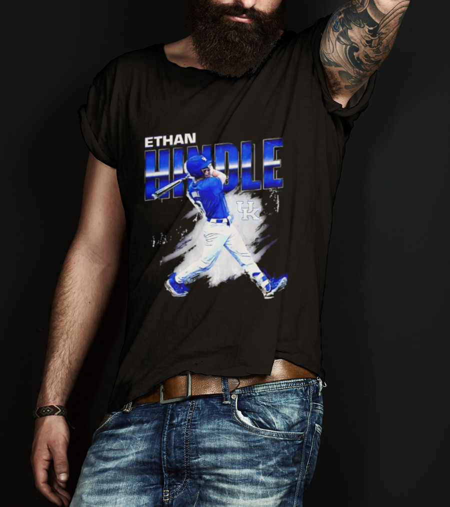 Ethan Hindle Kentucky Wildcats NCAA Baseball Player UK T-Shirt
