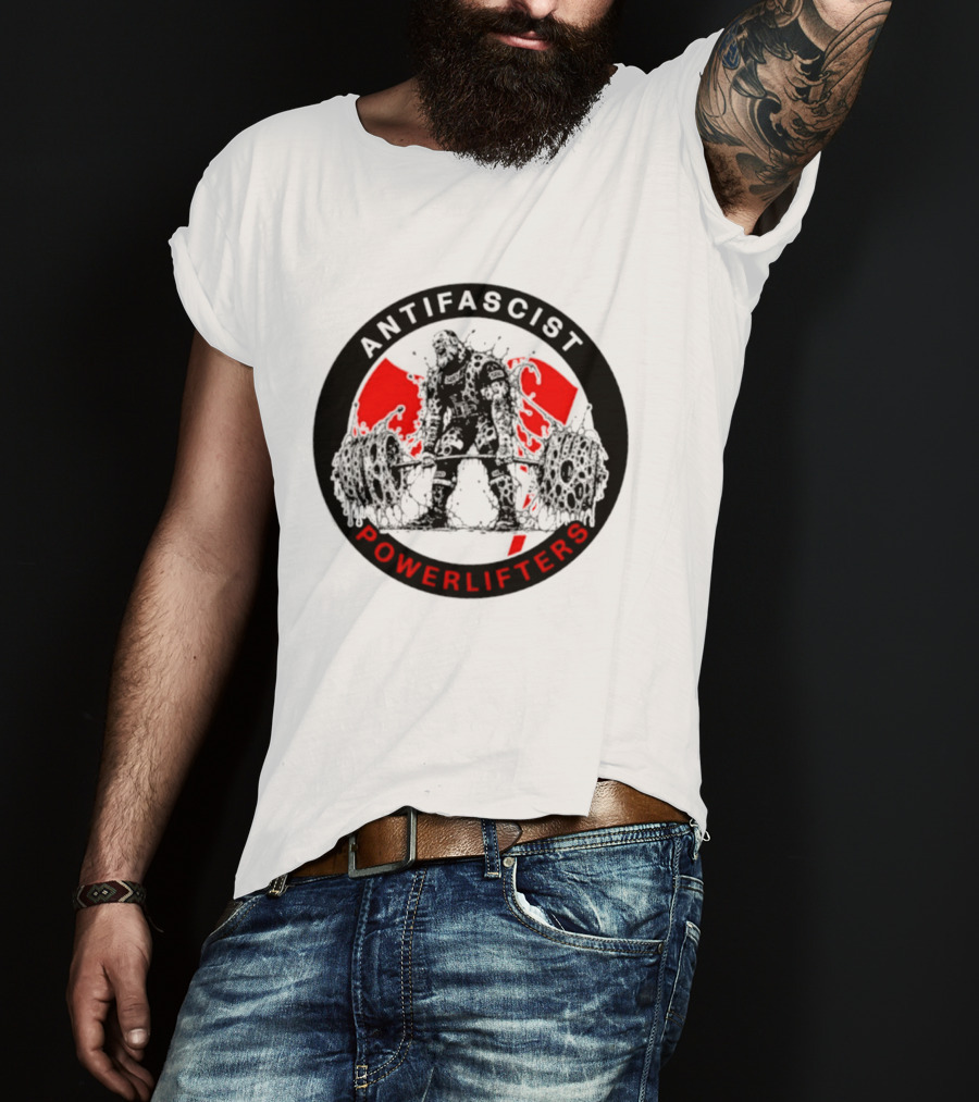 Antifascist Powerlifters Zombie Weightlifting T-Shirt