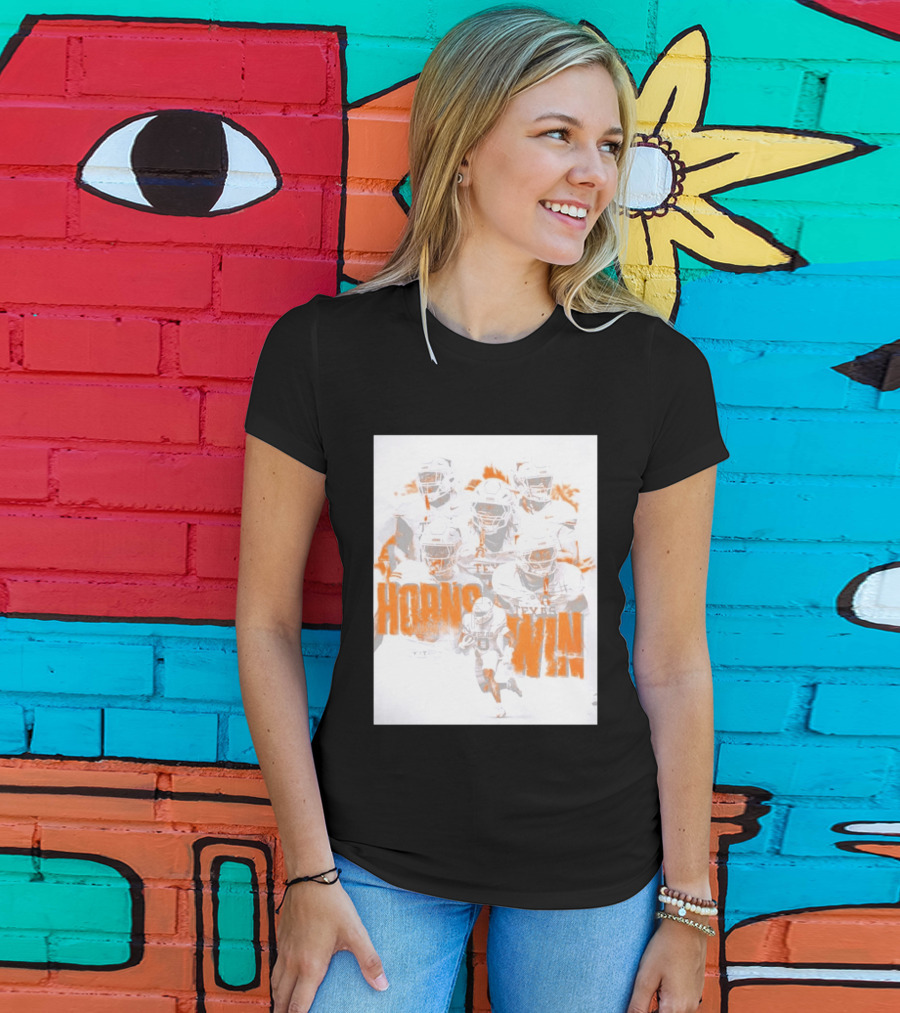 Texas Football Horns Win Burnt Orange 2026 T-Shirt