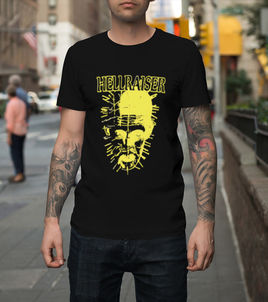 Hellraiser Pinhead Clive Barker Horror Movie Swag Head T-Shirt