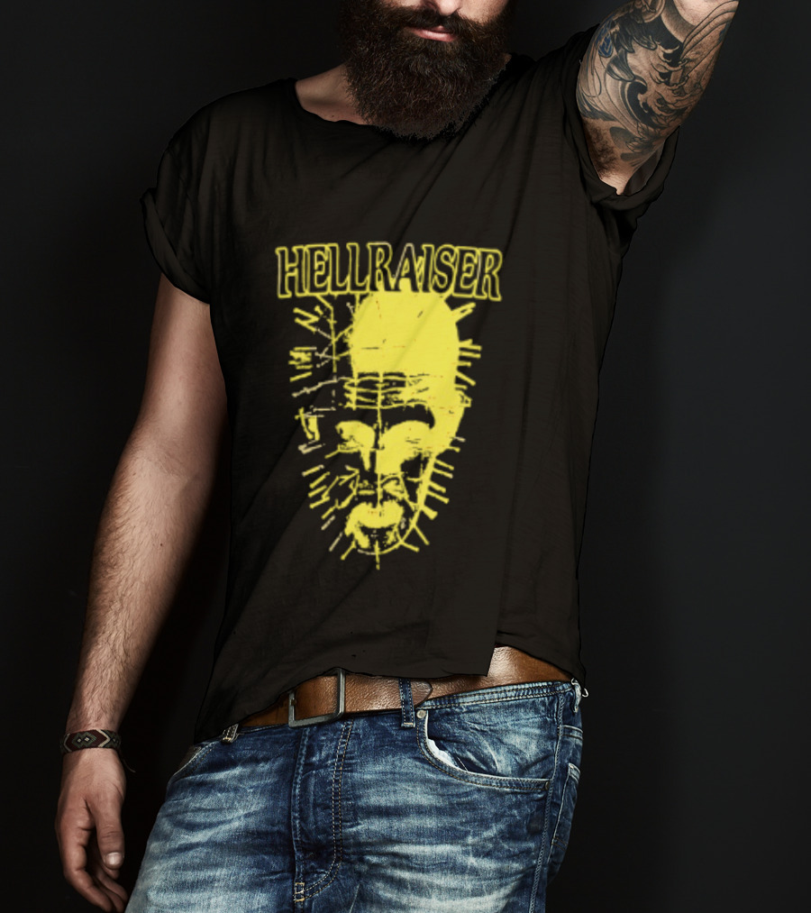 Hellraiser Pinhead Clive Barker Horror Movie Swag Head T-Shirt