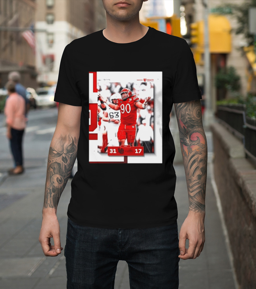 Utah Utes 31 17 Iowa State Cyclones 2026 Football Score Victory Celebration T-Shirt