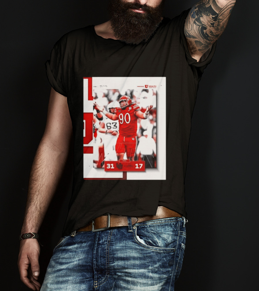 Utah Utes 31 17 Iowa State Cyclones 2026 Football Score Victory Celebration T-Shirt