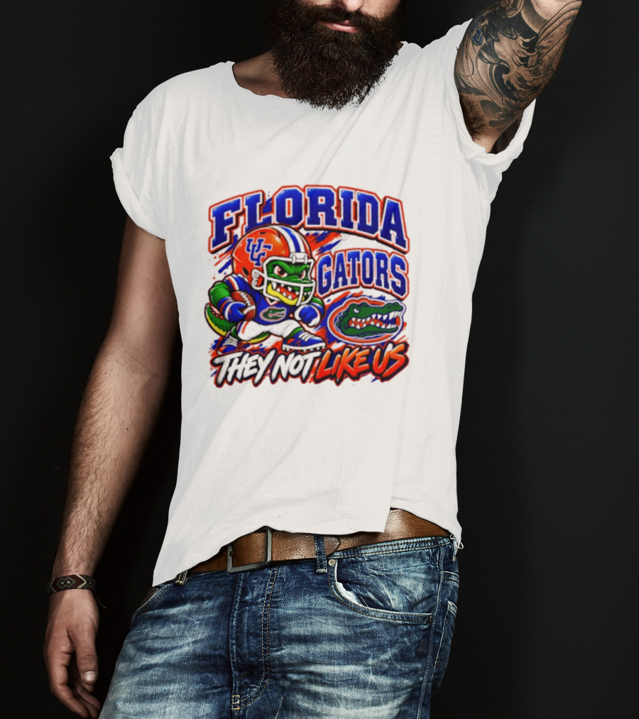 Florida Gators NCAA Football Fierce Gator They Not Like Us T-Shirt