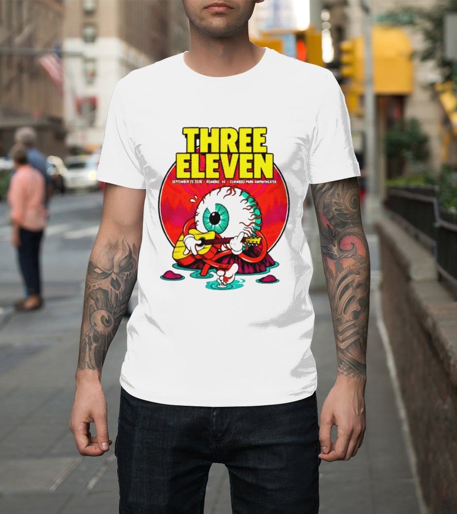 THREE ELEVEN September 25 2026 Roanoke VA Elmwood Park Amphitheater Event T-Shirt