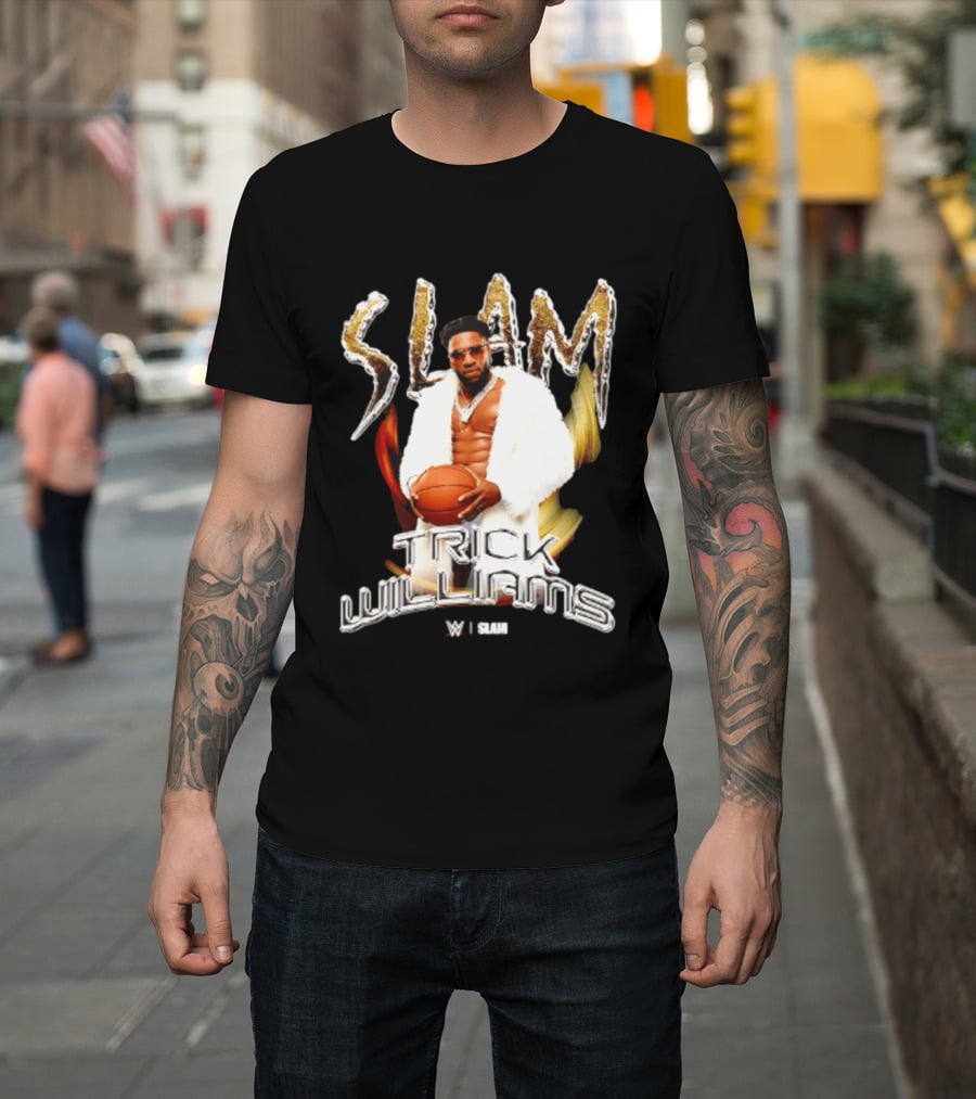 Trick Williams SLAM WWE Basketball Fashion Fusion T-Shirt