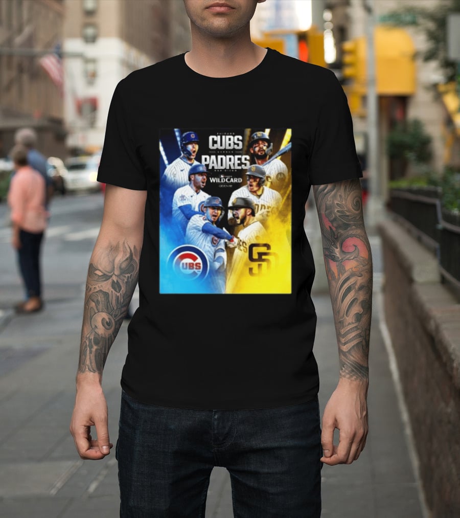 Chicago Cubs Vs San Diego Padres 2026 MLB NL Wild Card Showdown Baseball Fan Gear T-Shirt