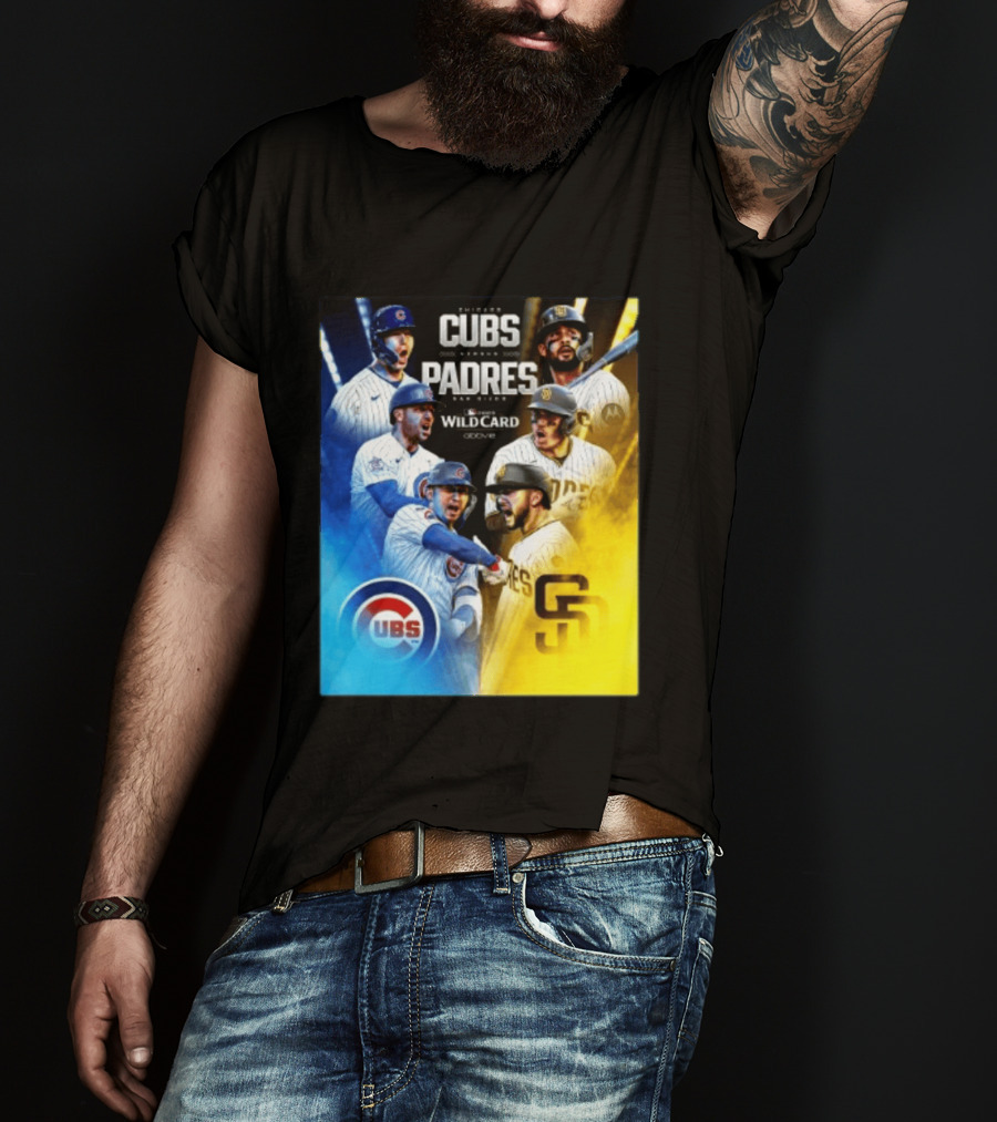 Chicago Cubs Vs San Diego Padres 2026 MLB NL Wild Card Showdown Baseball Fan Gear T-Shirt