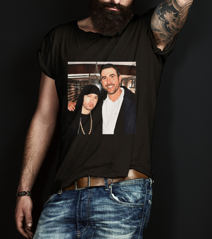 Justin Verlander Eminem Iconic Collaboration Moment T-Shirt