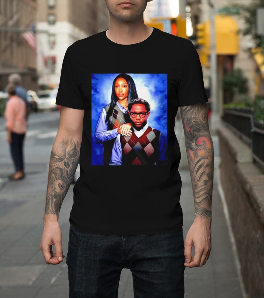 Kendrick Lamar SZA Stepbrothers Meme Argyle Sweater Humor T-Shirt