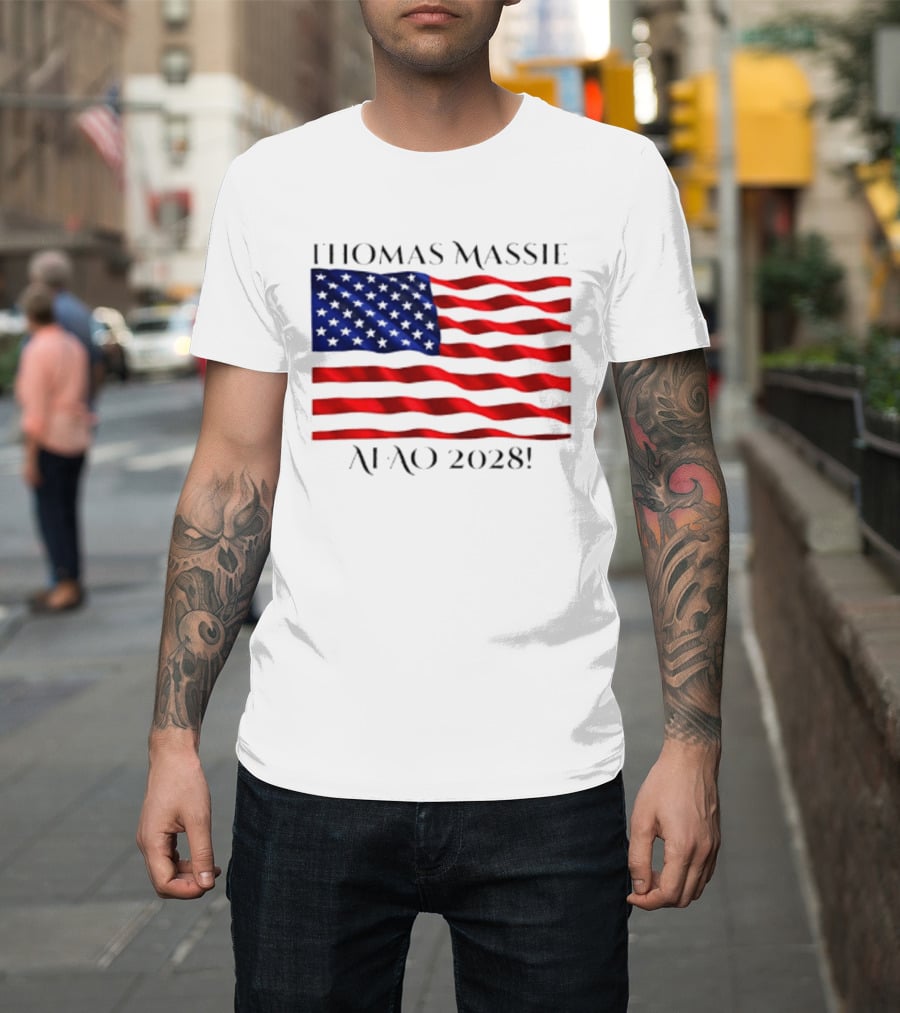 Thomas Massie American Flag 2028 AFAO T-Shirt