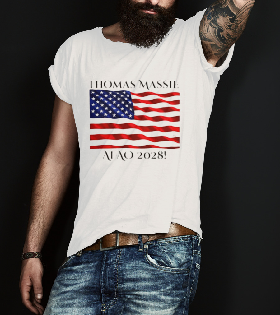 Thomas Massie American Flag 2028 AFAO T-Shirt