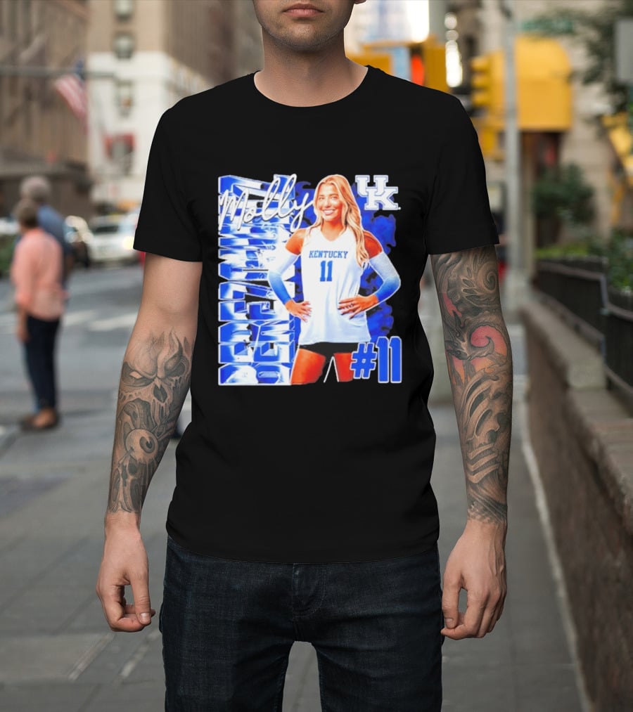 Kentucky Wildcats Volleyball Molly 11 Kentucky Player Pose UK T-Shirt