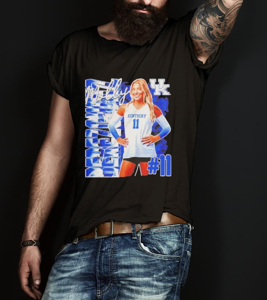 Kentucky Wildcats Volleyball Molly 11 Kentucky Player Pose UK T-Shirt