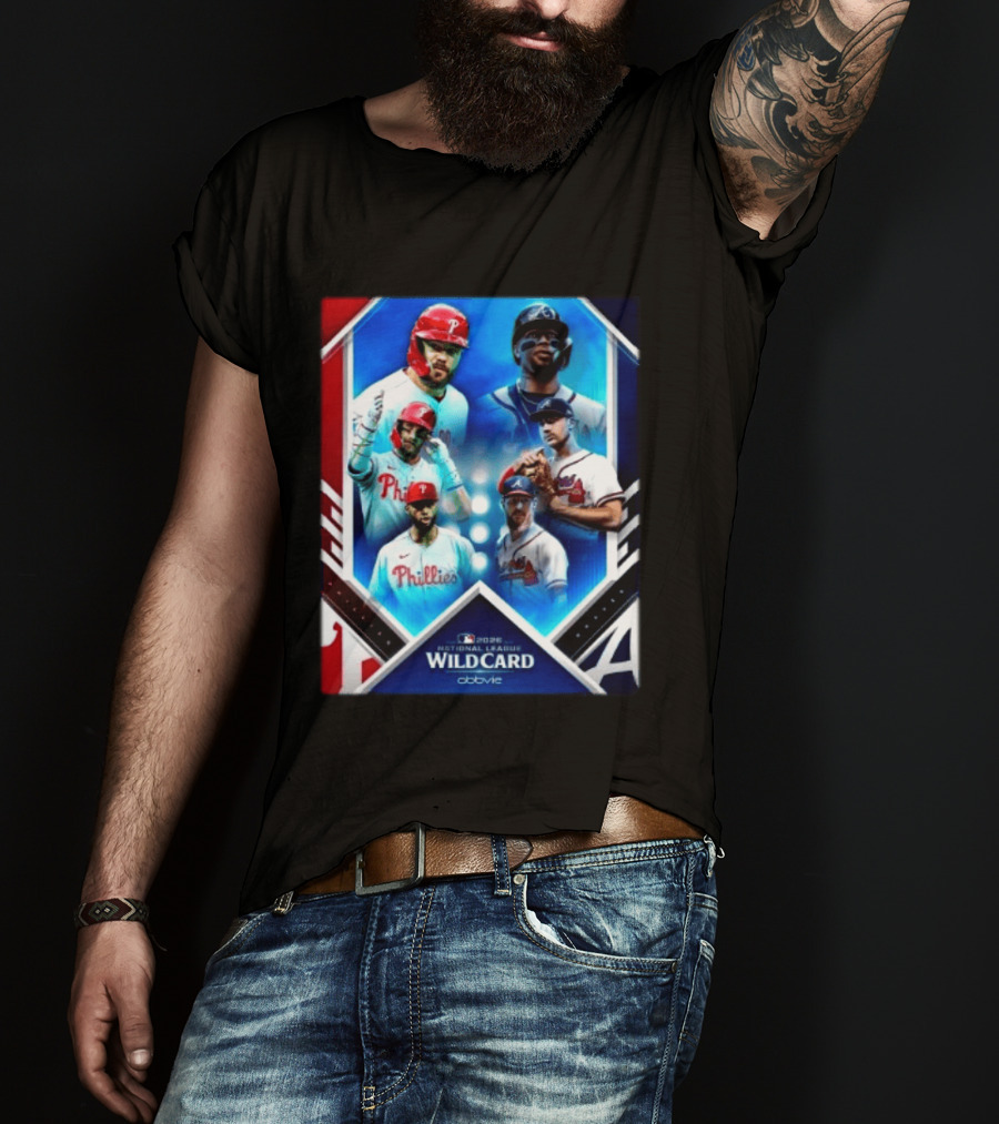 2026 MLB National League Wild Card Philadelphia Phillies Atlanta Braves Matchup T-Shirt