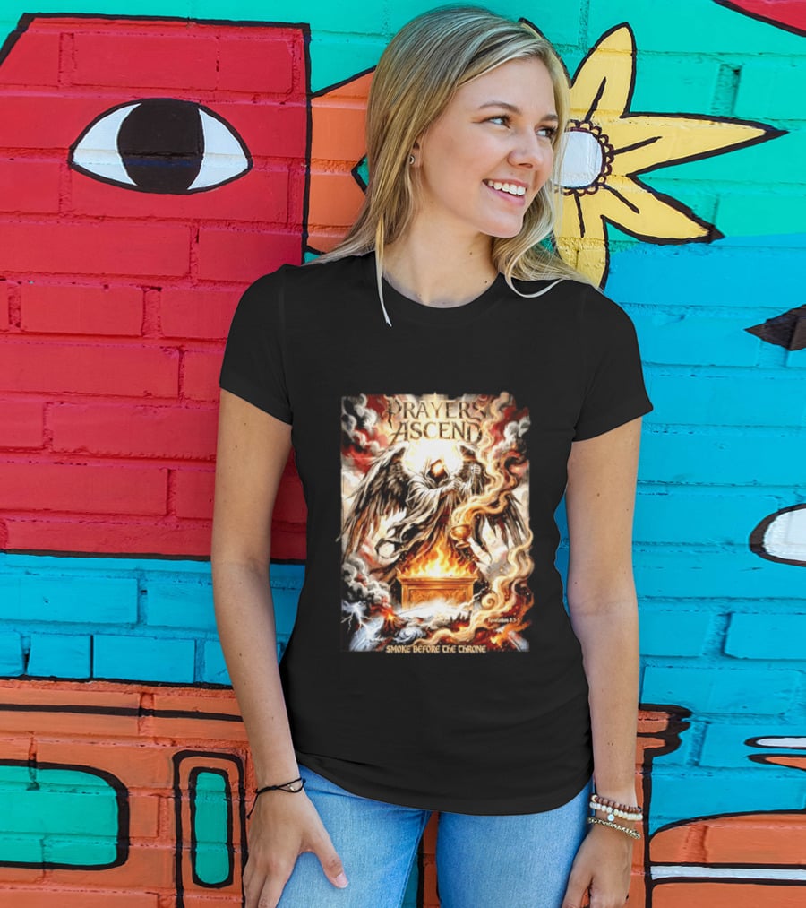 Prayers Ascend Smoke Before The Throne Revelation 8 3 5 Angelic T-Shirt