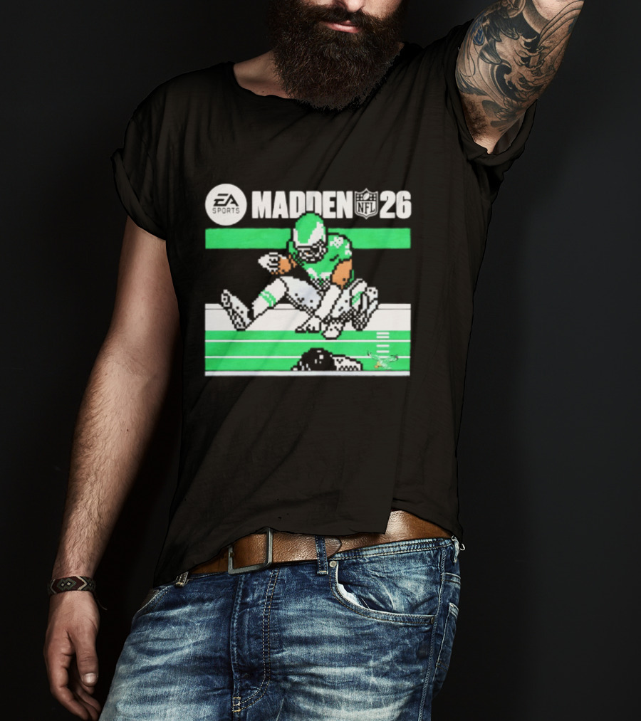 Saquon Barkley Philadelphia Eagles Madden 26 Football Gaming Fan T-Shirt