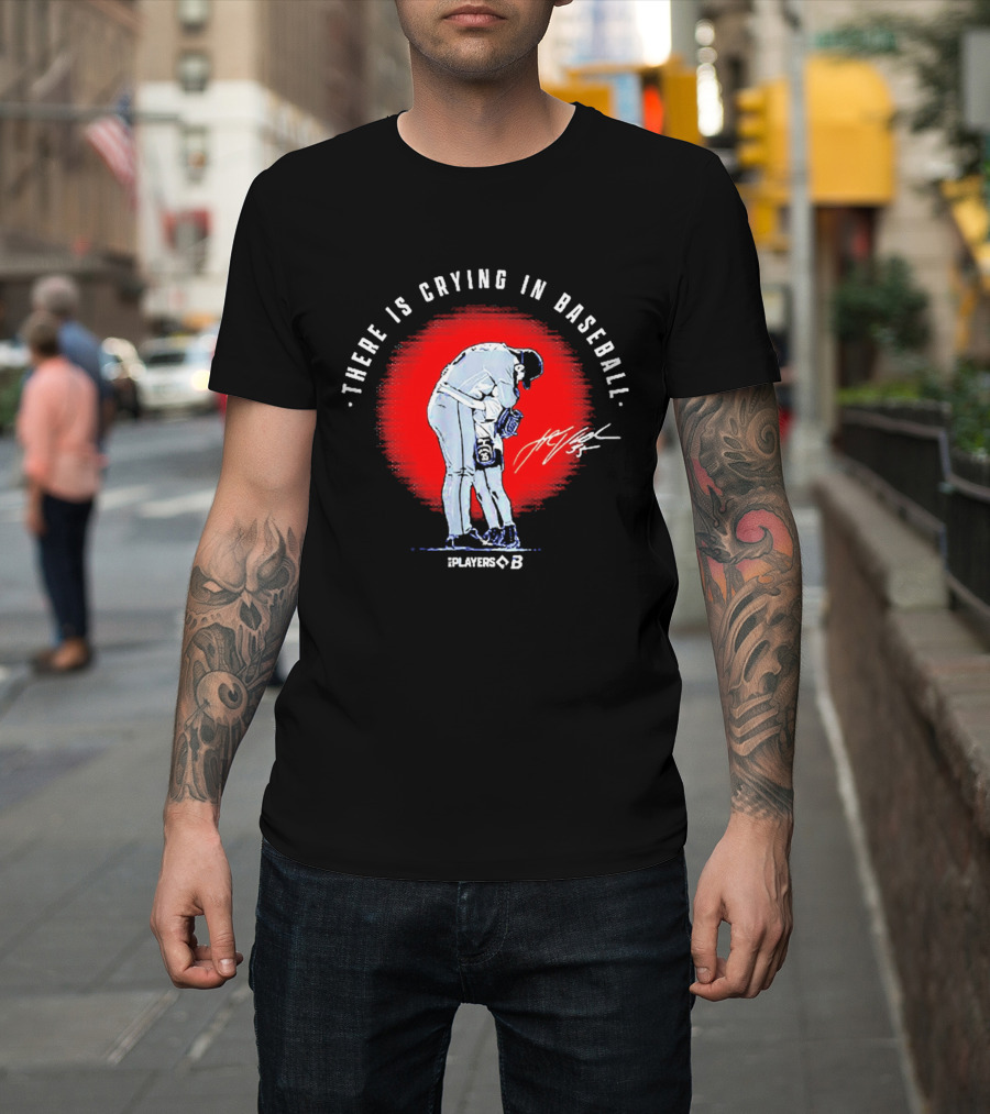 There Is Crying In Baseball Player Hug Signature Players B T-Shirt