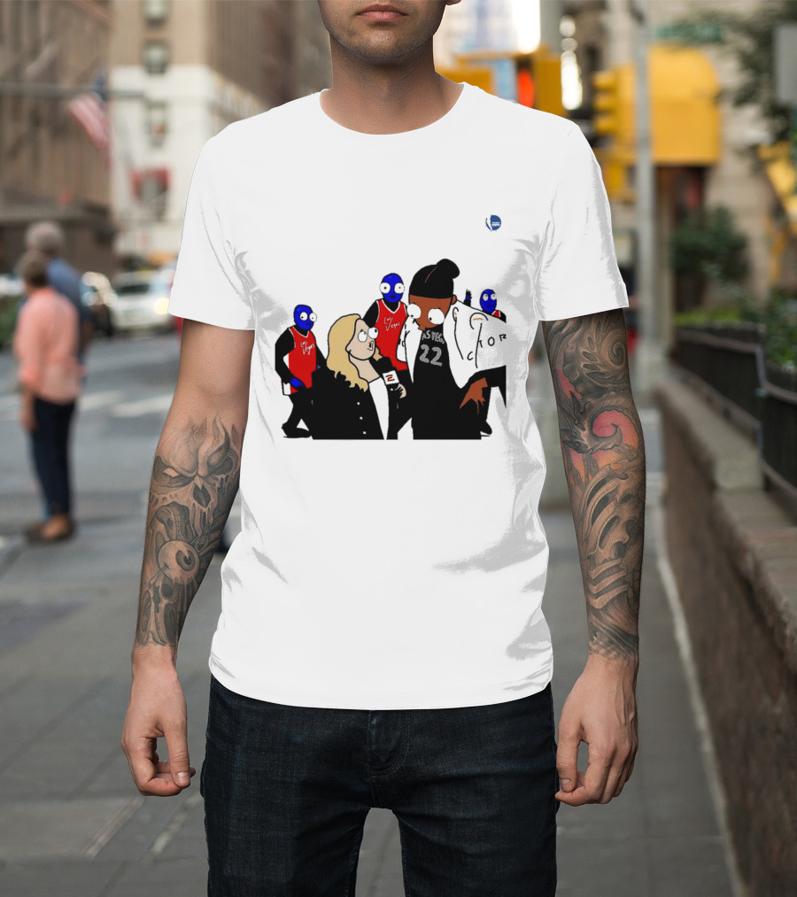 WNBA Las Vegas Aces A'ja Wilson Interview Cartoon 22 T-Shirt