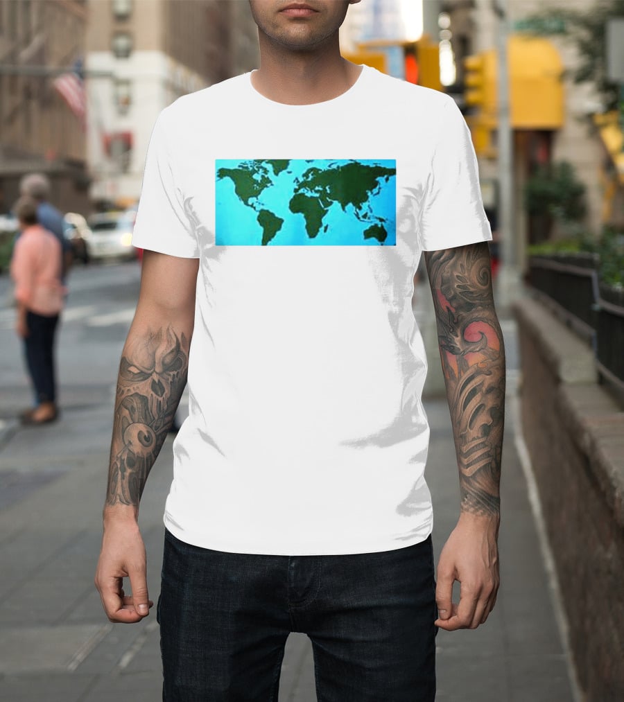 World Map Planet Earth Travel Adventure Journey T-Shirt