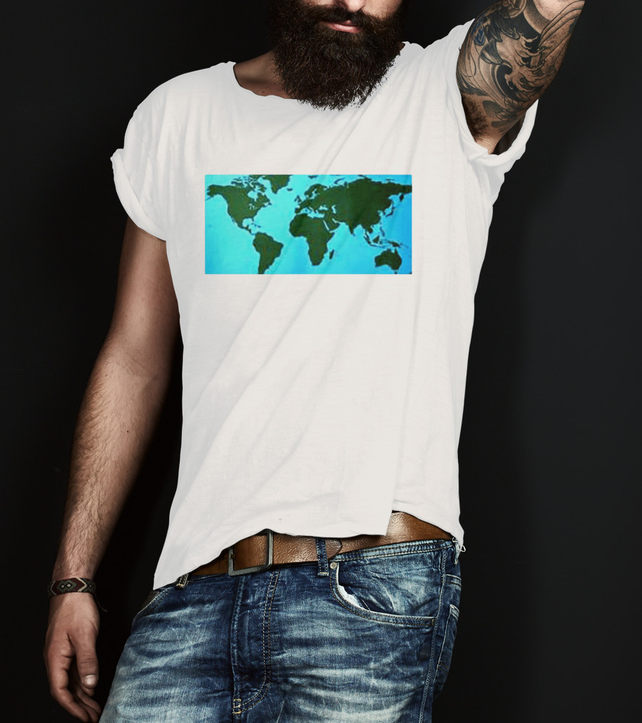 World Map Planet Earth Travel Adventure Journey T-Shirt